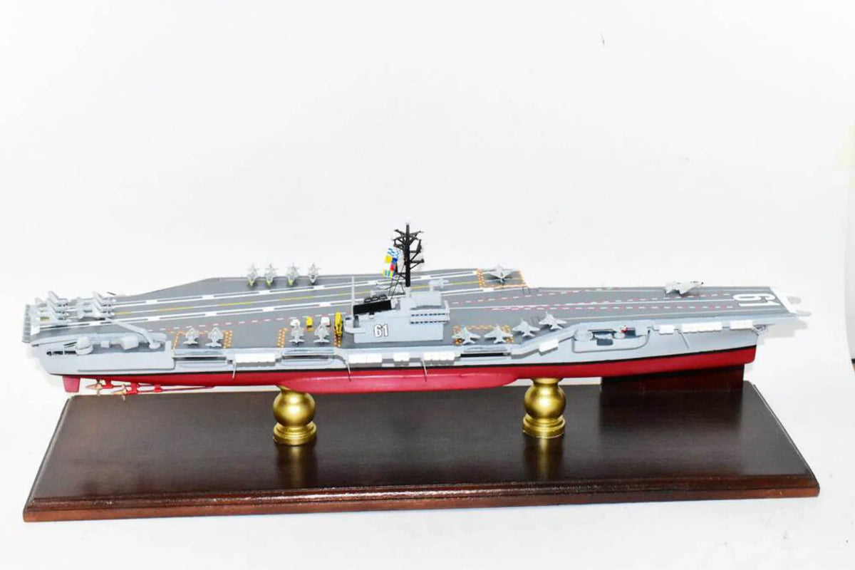 Model,Mahogany,Forrestal Class CV-61 Carrier Aircraft USS Ranger Model,Navy,Scale