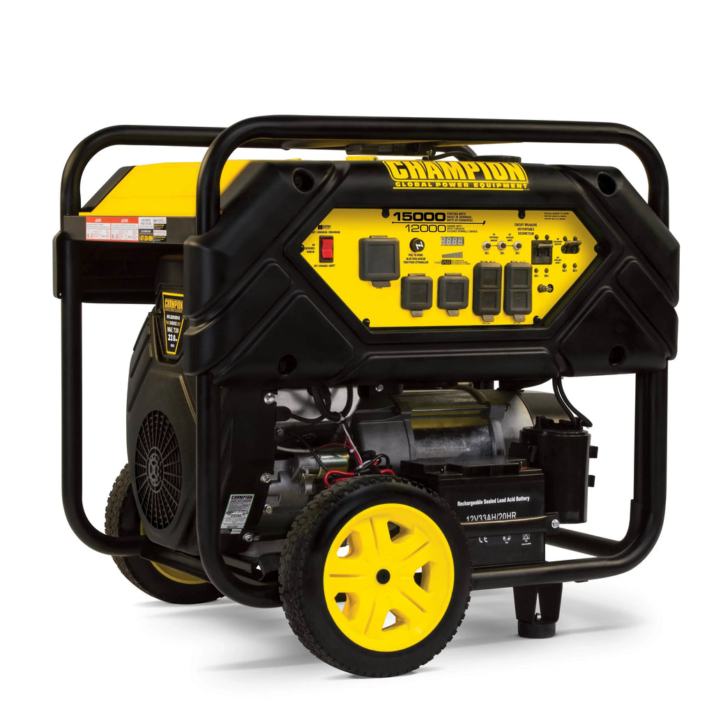 Portable and Generator Start Champion Electric Hook Power Equipment Lift with Watts 15,000/12,000