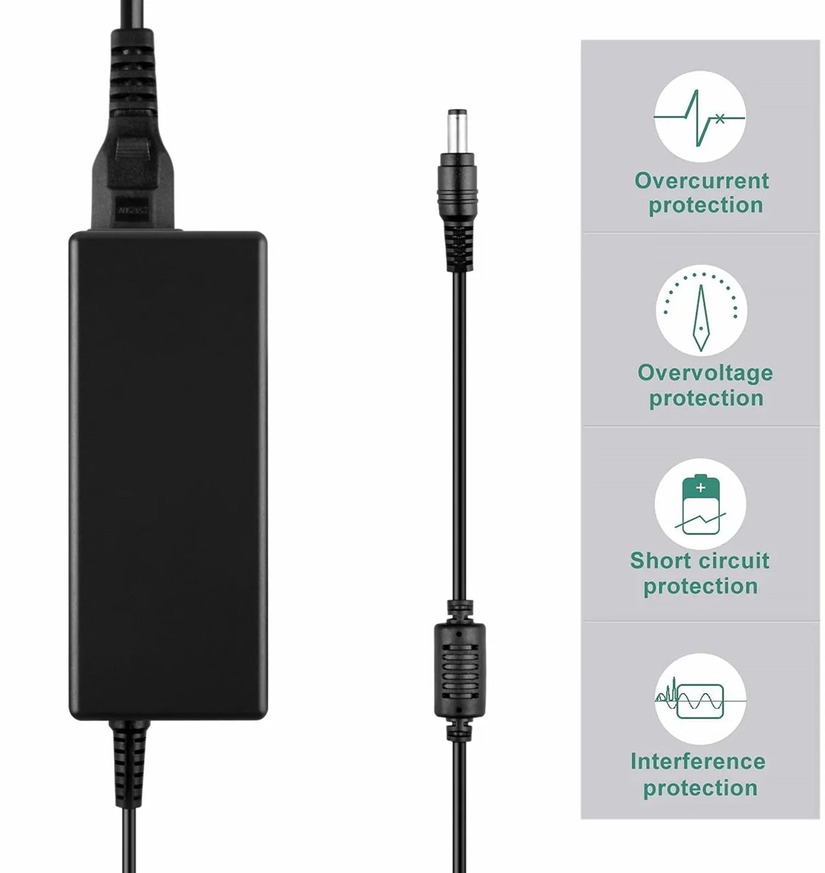AC HP 6470b Replacement 4545s Mains BOO PSU Charger Adapter Power Compatible for Probook Supply 90W 6570b KONKIN
