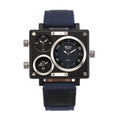 Casual Designer Watch Style Luxury Men Unique Fashion Time Big Face Watches Zone Square Quartz Blue Watches New Men's Brand 3