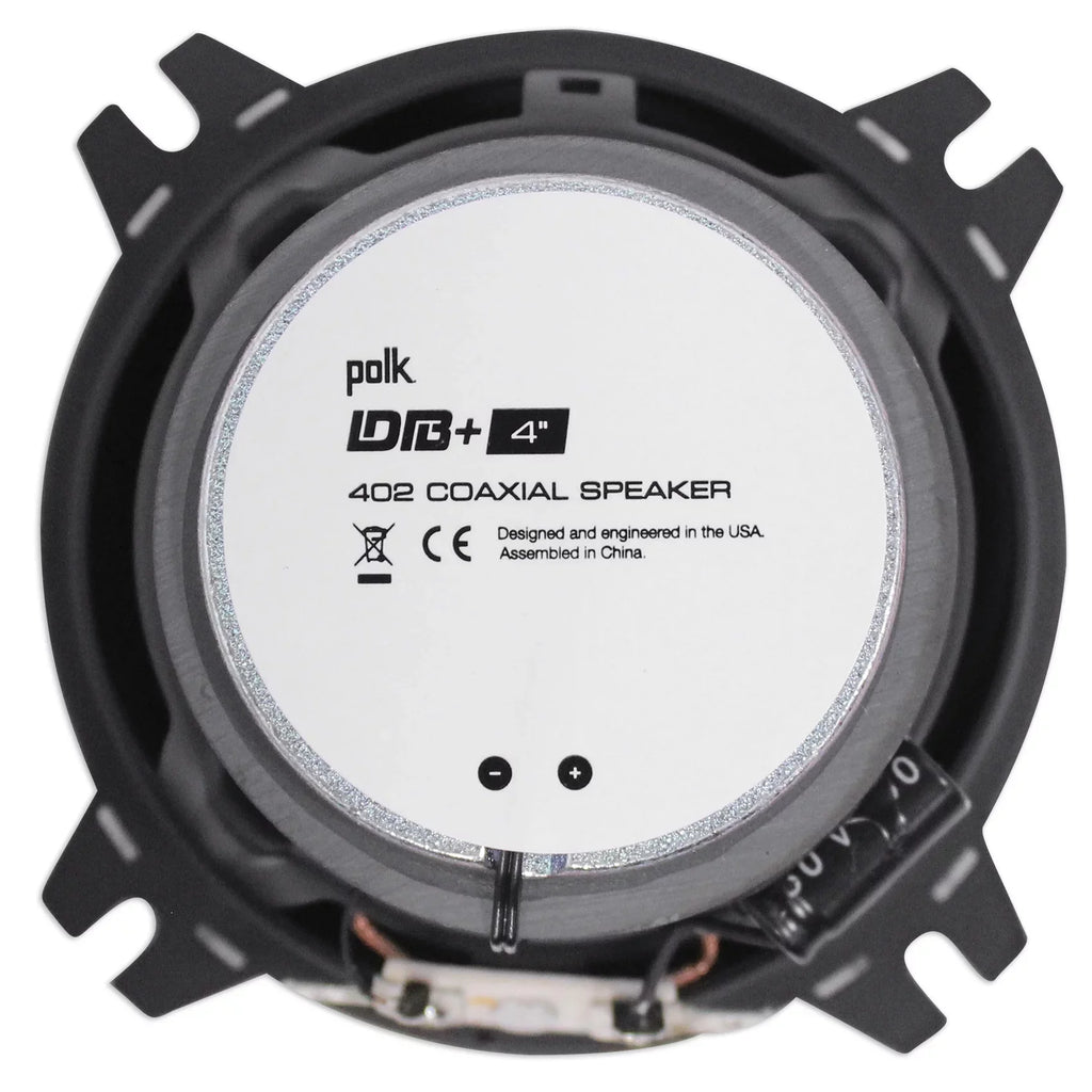 270 Speakers+Rockmat DB402 Watt Audio Car Polk ATV/Motorcycle/Boat Audio (2) 4"