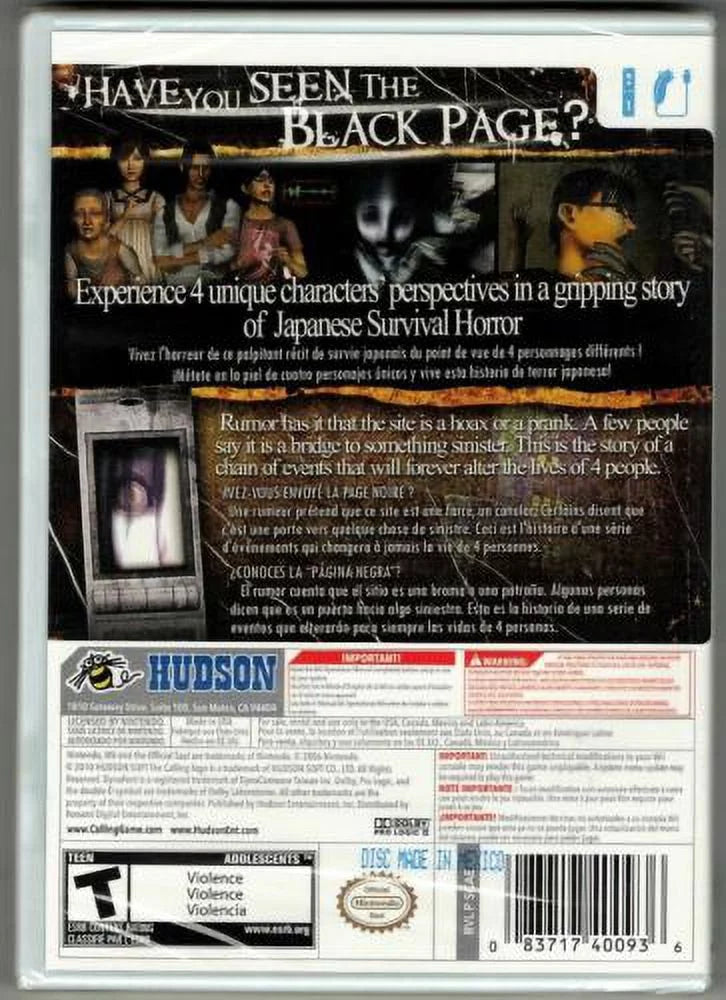 WII Version) Calling Factory New Wii Sealed (Brand Nintendo US